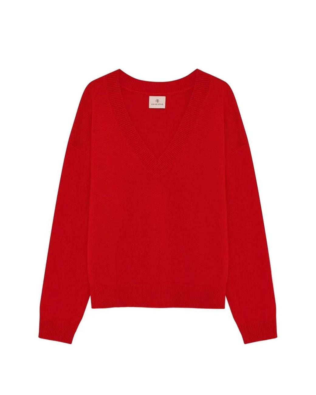 Anine Bing Red Lee Sweater
