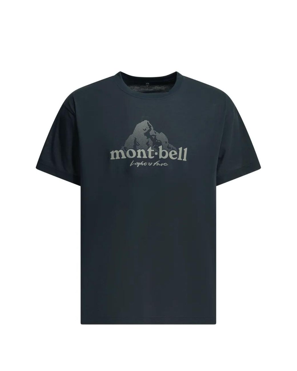 Montbell Black Logo-Print T-Shirt for men