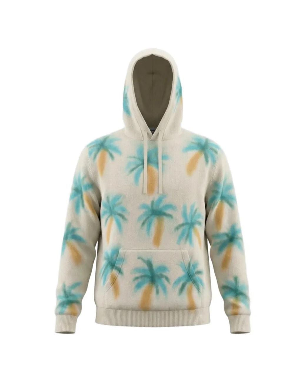 Harden Blue Hoodie À Palmier Peint for men