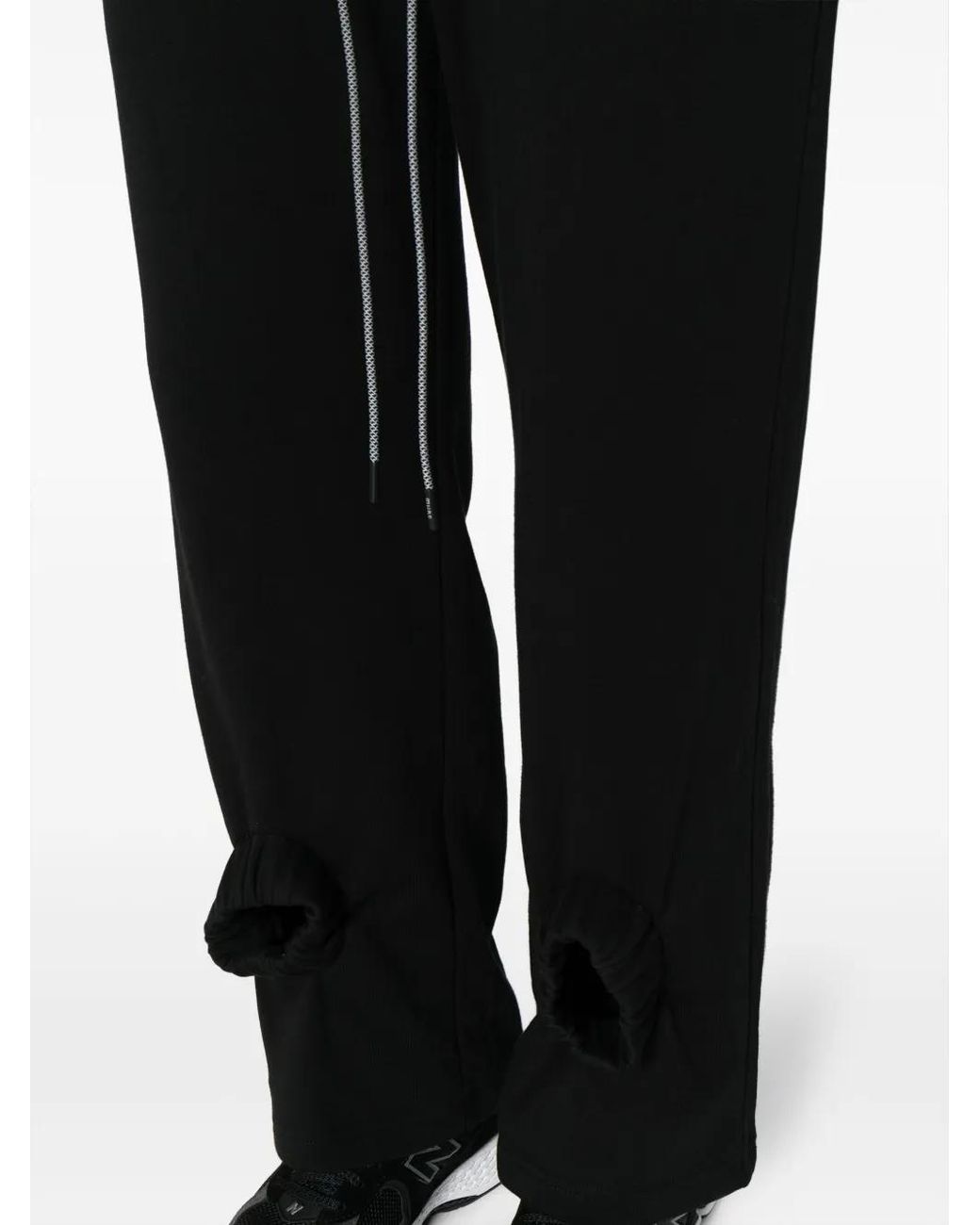 Mostly Heard Rarely Seen Black Four Ankle Cotton Track Trousers for men
