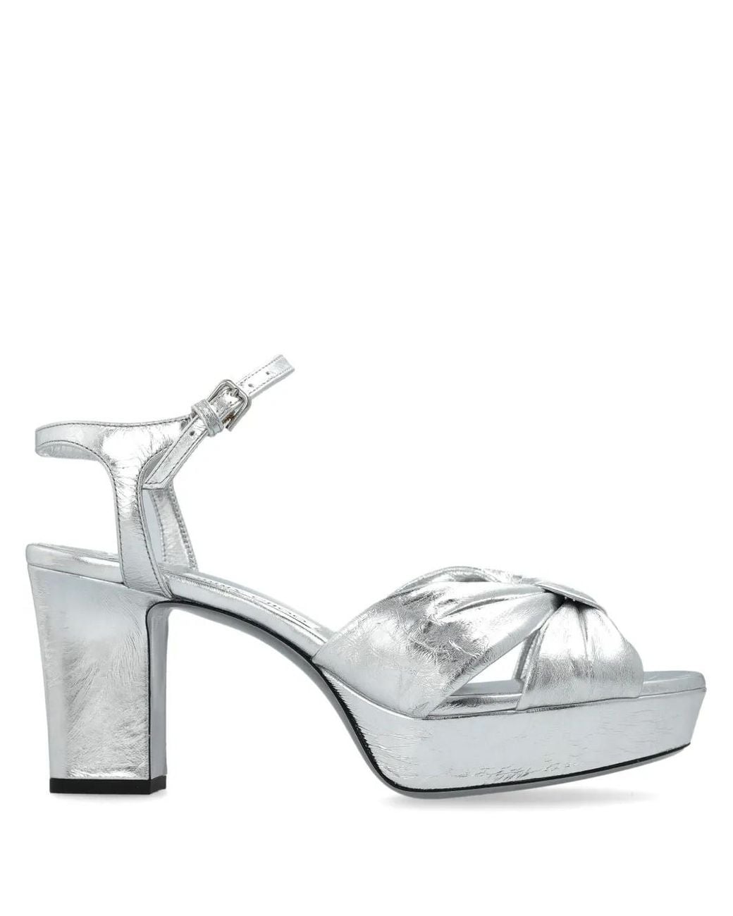 Jimmy Choo Metallic 80Mm Heloise Sandals