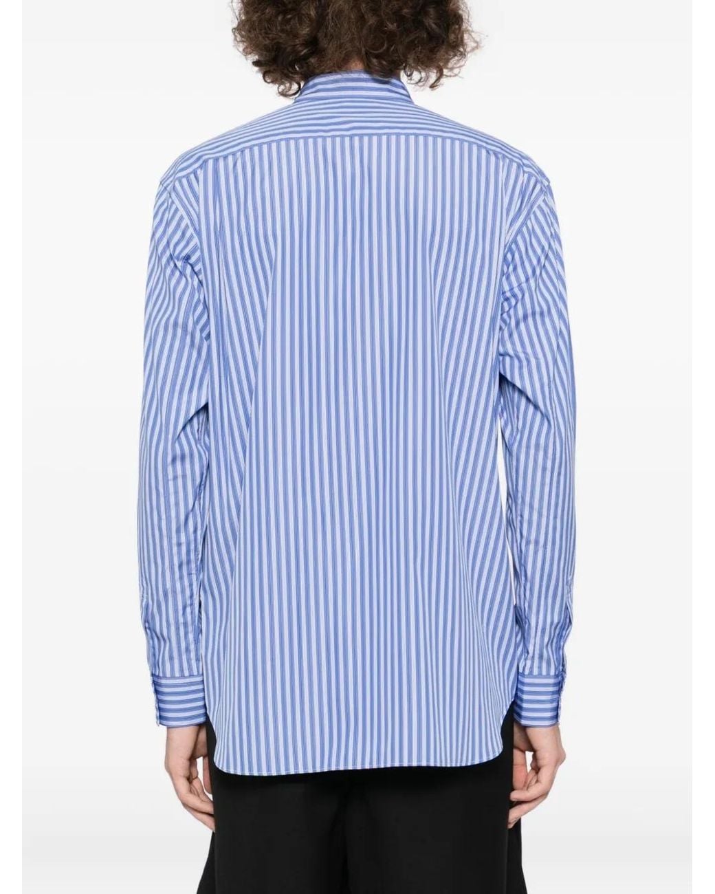 Comme des Garçons Blue Striped Shirt for men