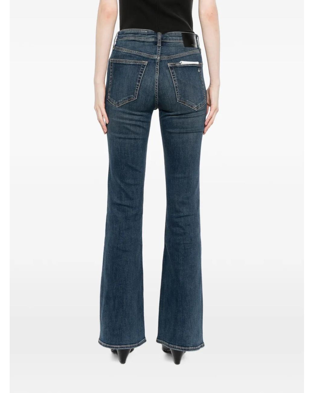 Rag & Bone Blue Jean Flexi Dahlia À Coupe Évasée