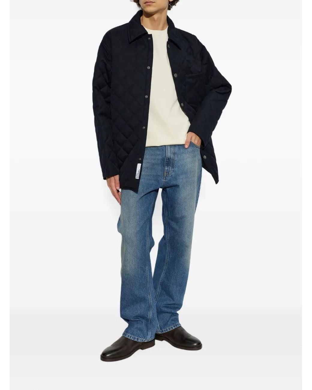 A.P.C. Blue Georges Wool Jacket for men