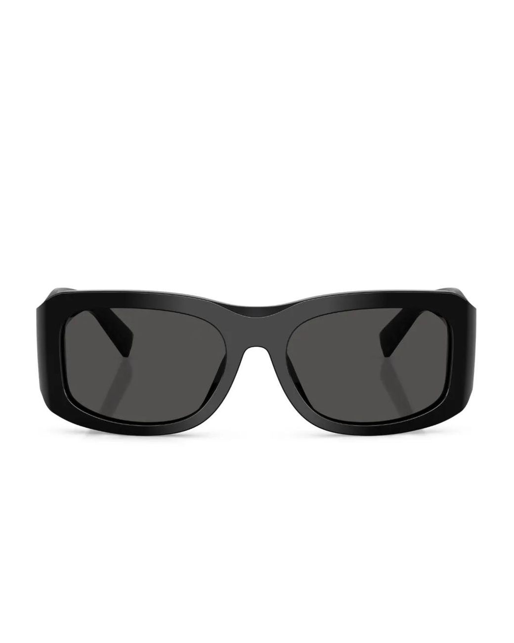 Dolce & Gabbana Black Rectangle-Frame Sunglasses for men