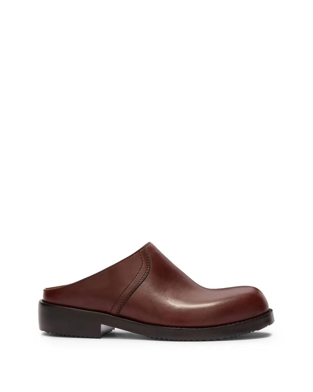 Dries Van Noten Brown Leather Clogs for men