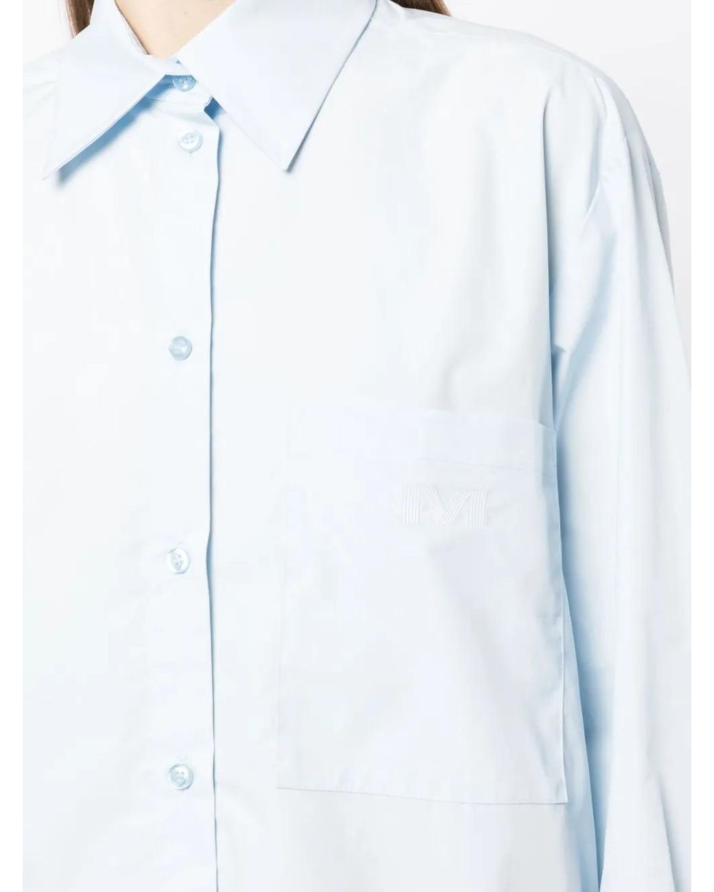 Matériel Button-Down Blouse in het Blue