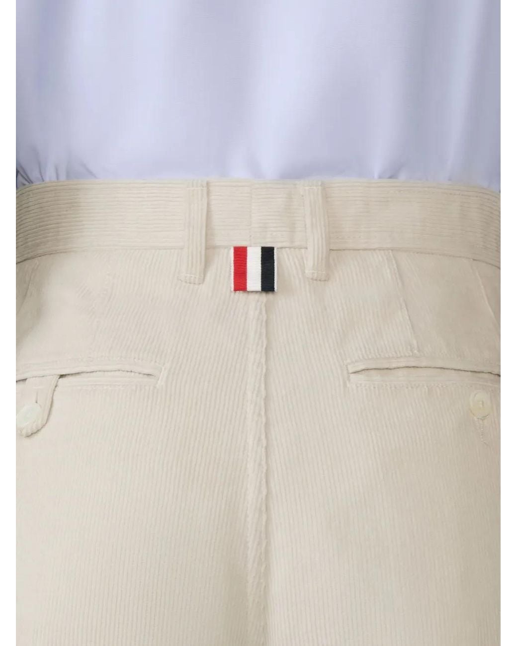 Thom Browne Natural Cotton Tapered Chino for men