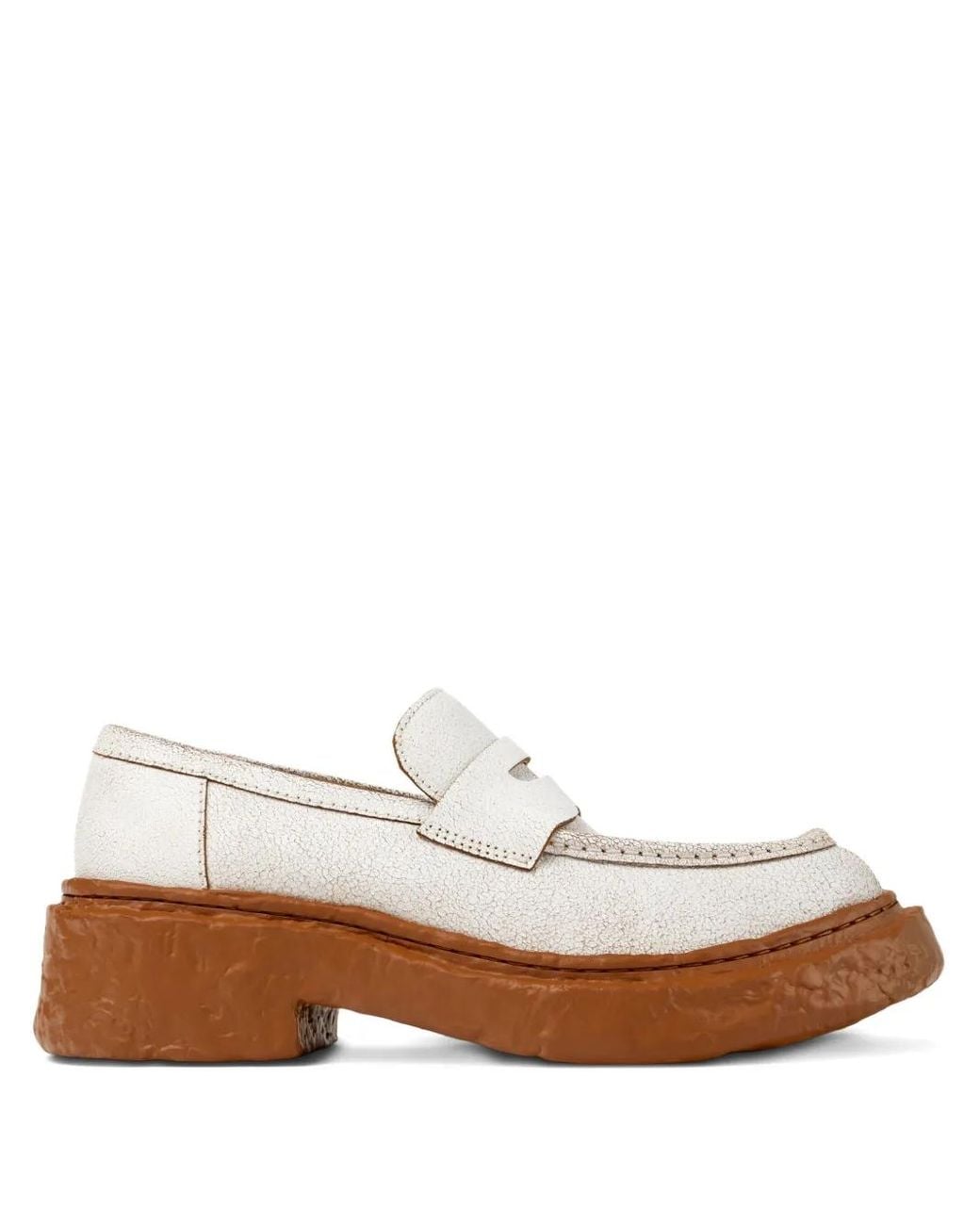 CAMPERLAB White Vamonos Penny Leather Loafers