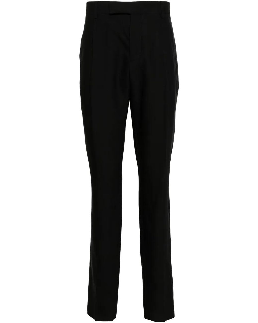 Lardini Black Tailored Tapered Trousers for men