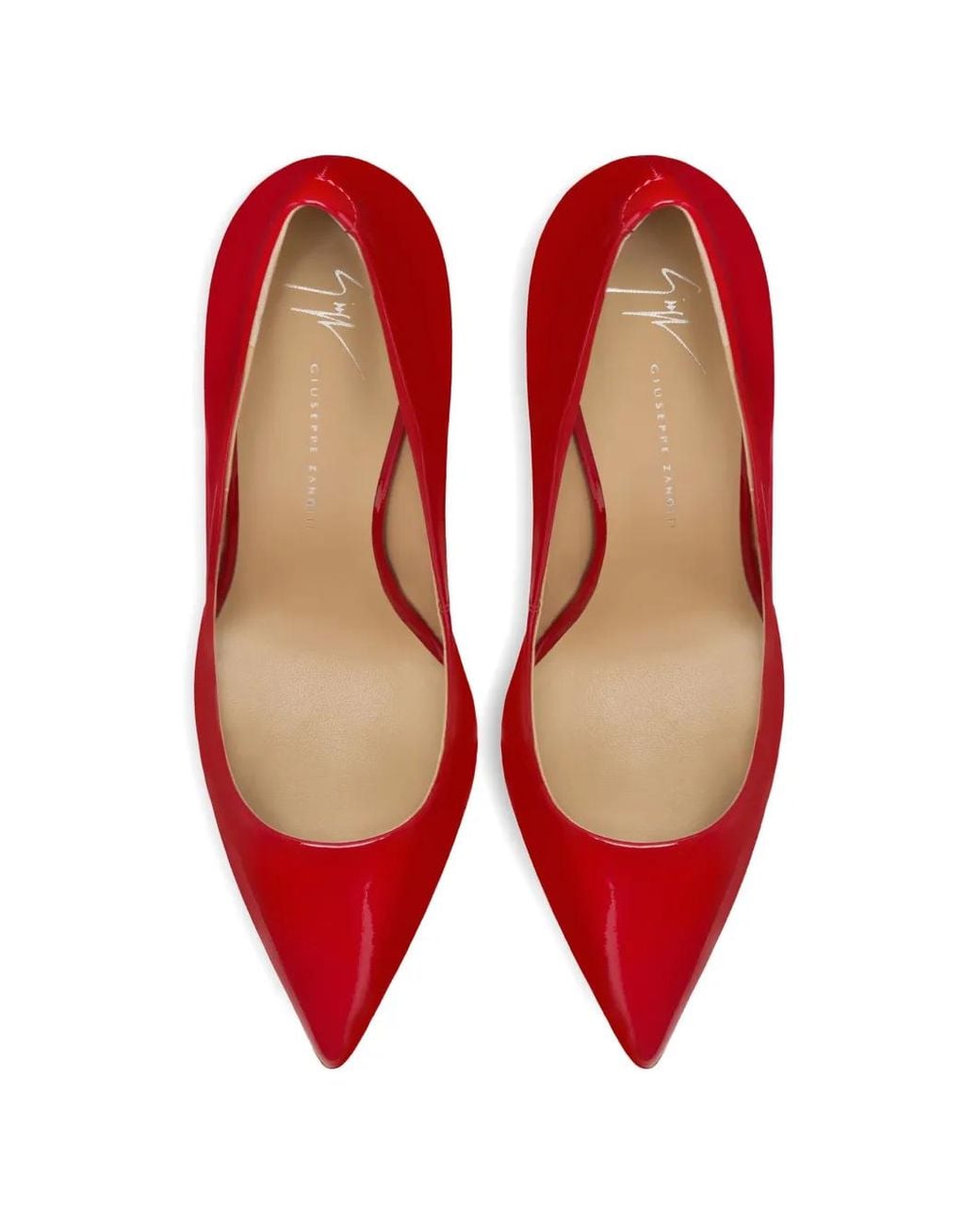 Giuseppe Zanotti Red Patent Leather Heeled Pumps