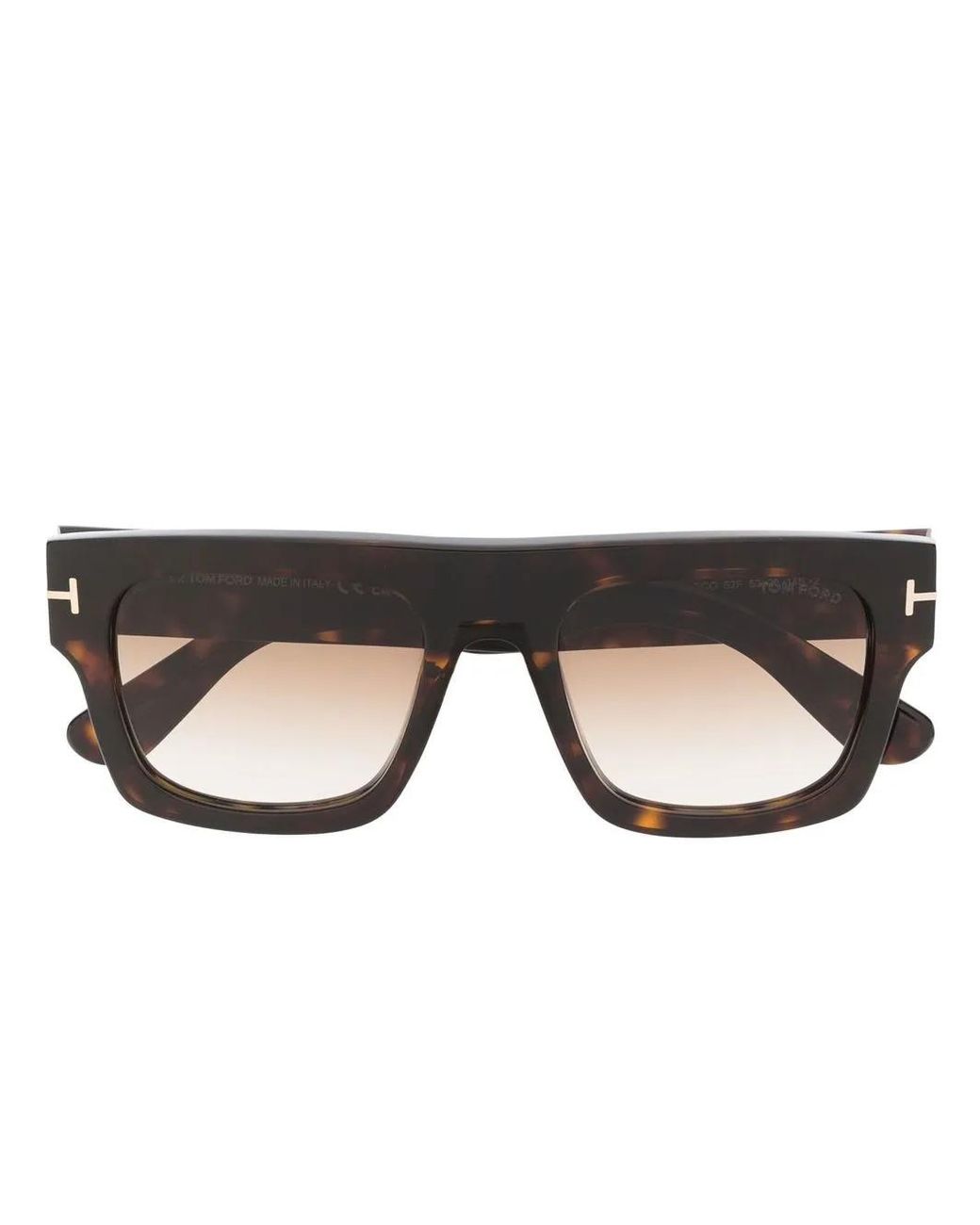 Tom Ford Brown Fausto Oversize-Frame Sunglasses