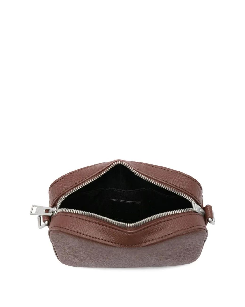 Sandro Brown Small Reconstituted Leather Bag for men