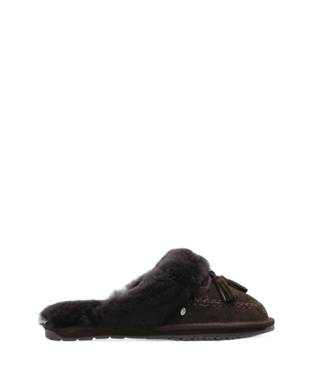 EMU Black Slipper Mit Quasten