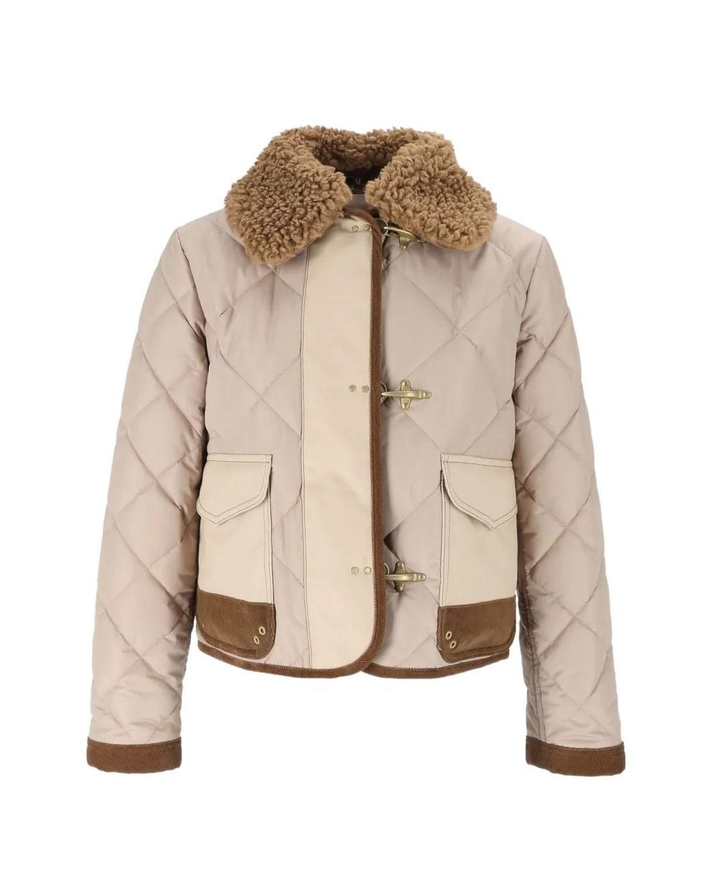 Fay Natural Veste 3-Ganci À Col En Fourrure Artificielle for men