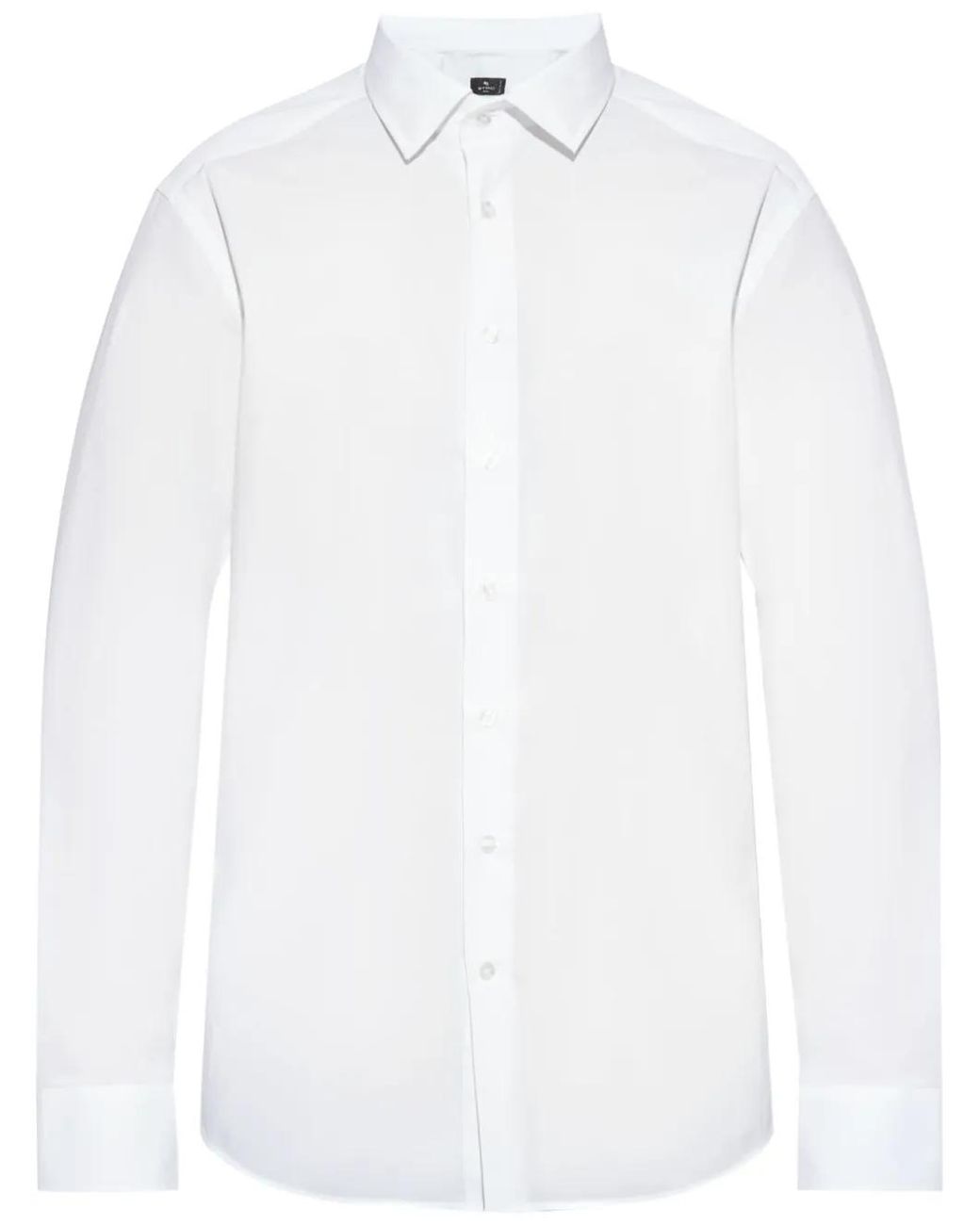 Etro White Cotton Shirt for men