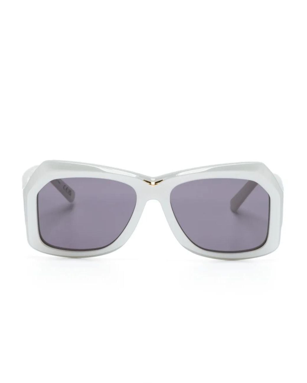 Marni Gray Oversized-Frame Tinted Sunglasses