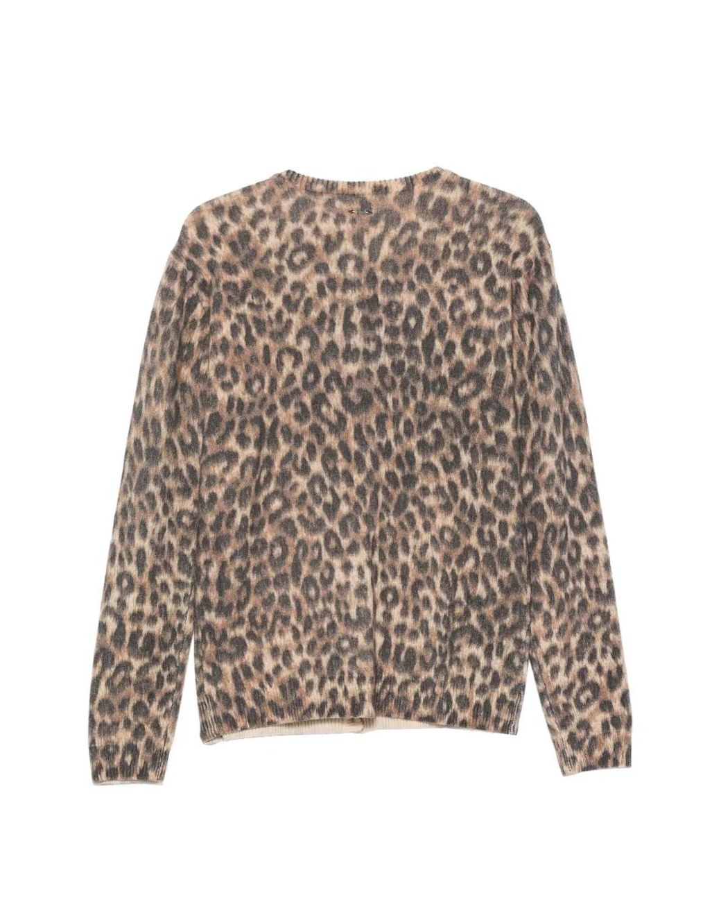 Barbara Bui Brown Leopard-Print Cardigan