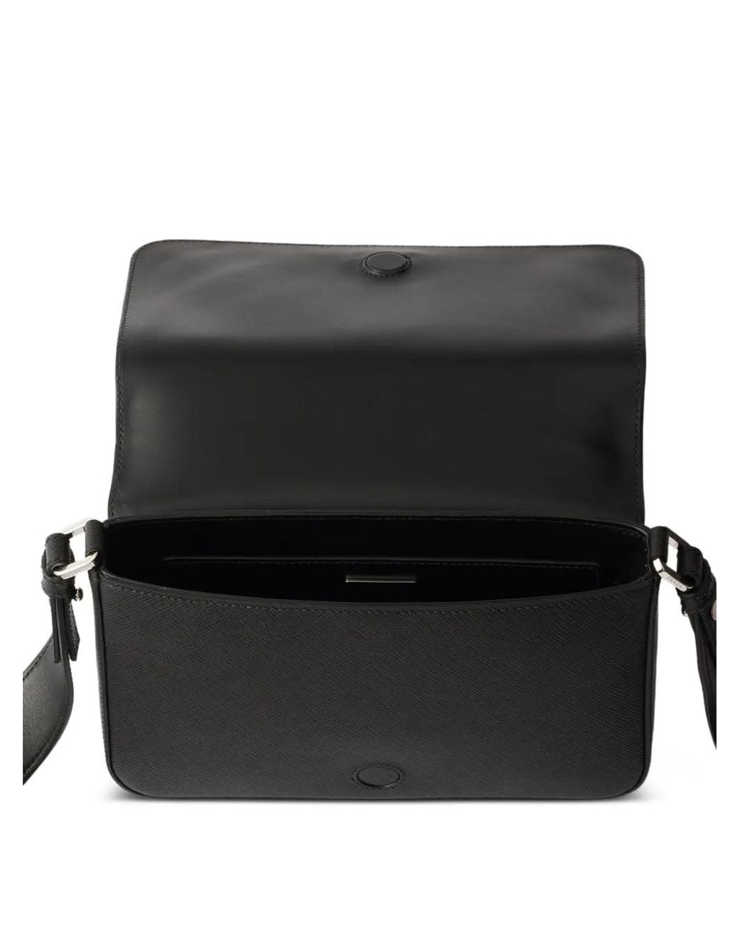 Prada Black Saffiano Leather Shoulder Bag for men