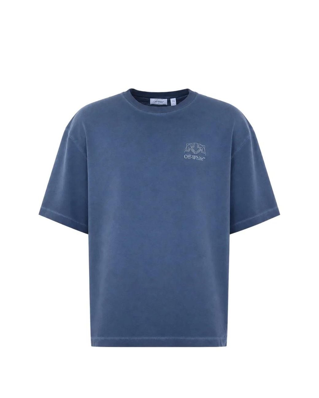 Off-White c/o Virgil Abloh Blue Offline Half Arrow Skate T-Shirt for men