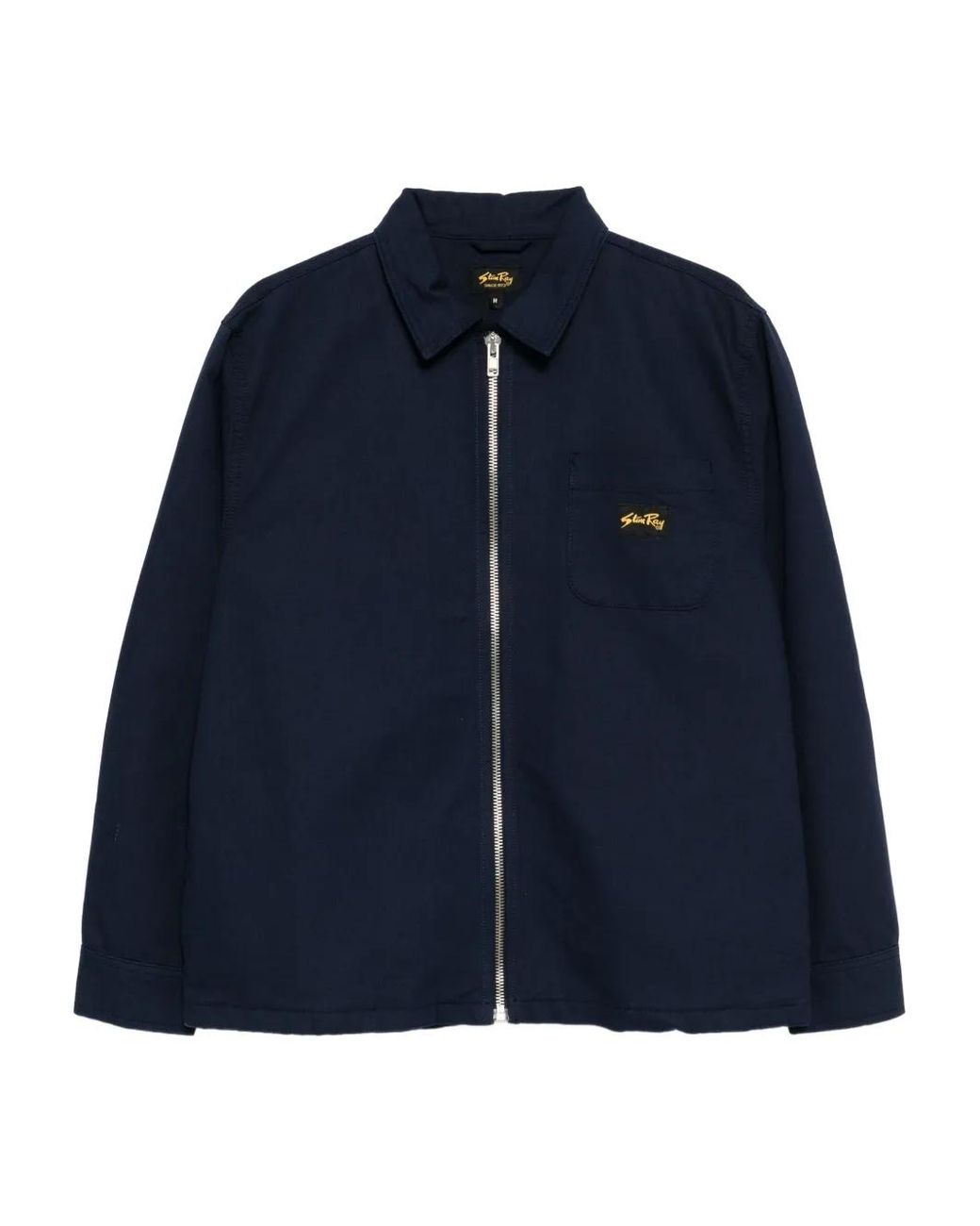 Stan Ray Blue Logo-Patch Jacket for men