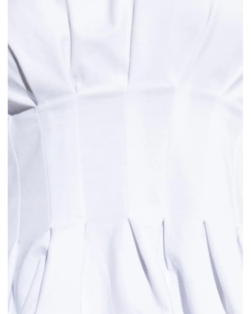 T-Shirt Inez Plissettata di Gestuz in White