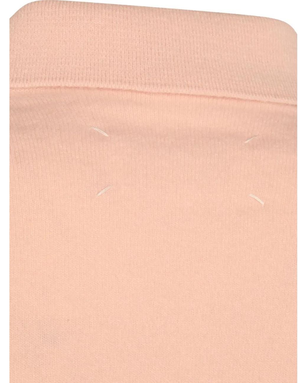 Maison Margiela Pink Wool V-Neck Sweater