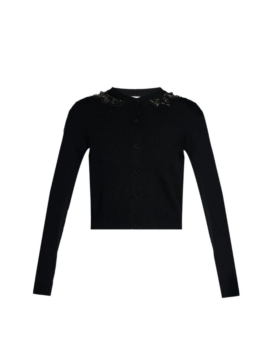 Erdem Black Embellished Cardigan