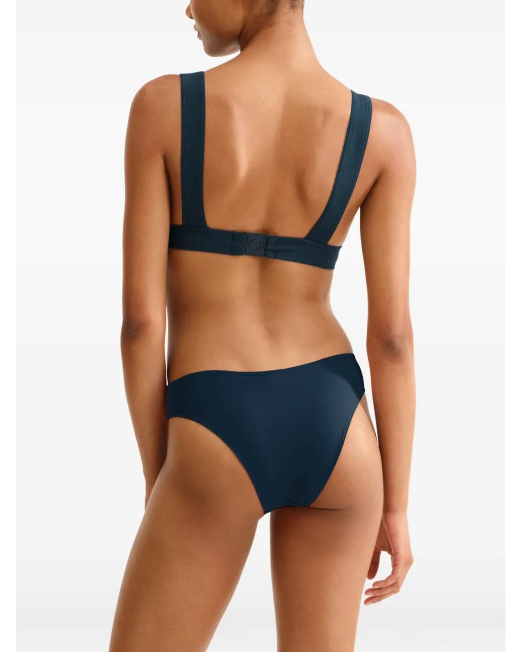 Eres Blue Chrome Triangle Bikini Top