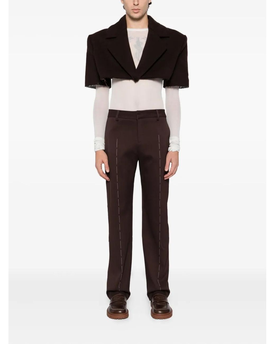 SONIA CARRASCO Black Cropped Jacket for men