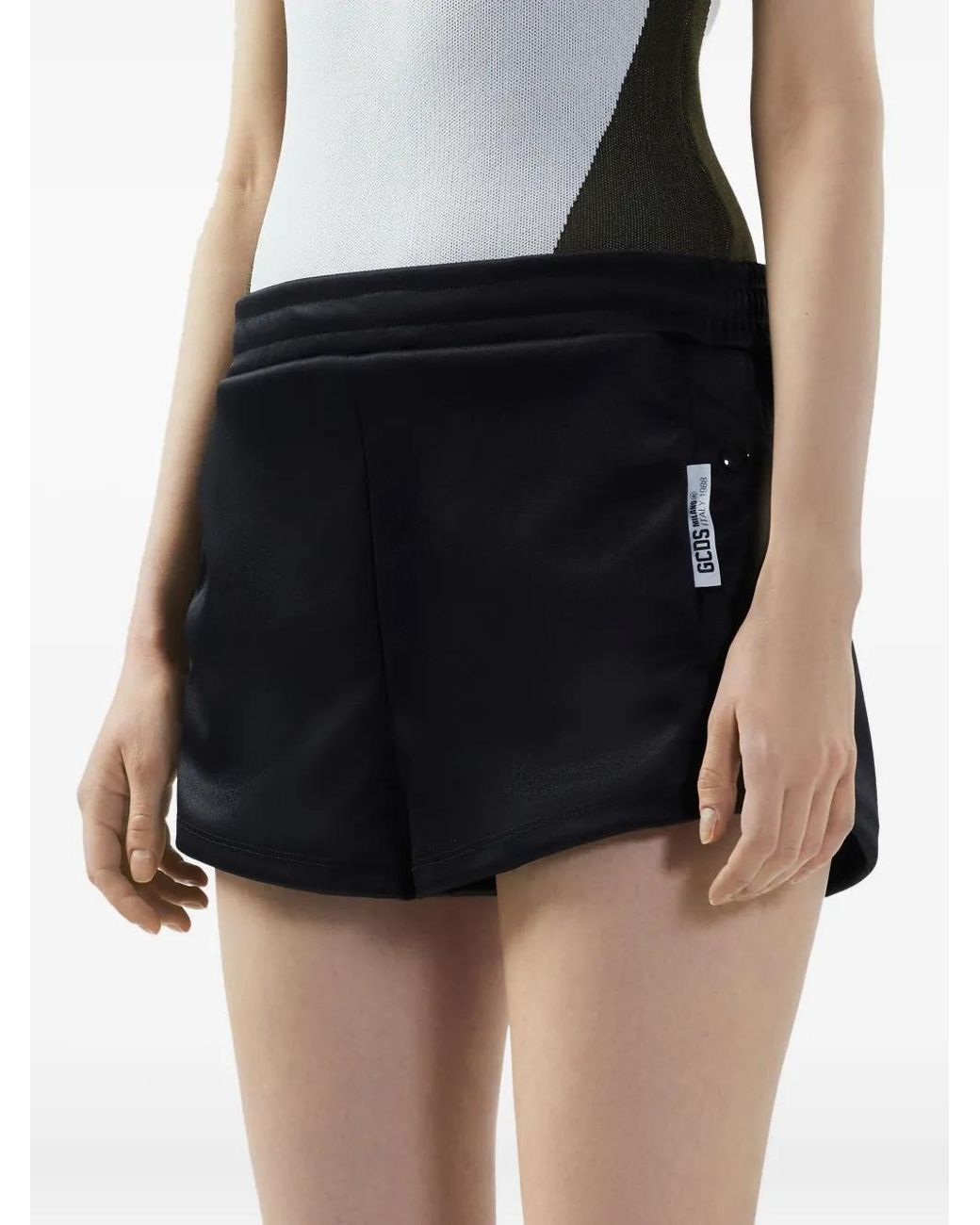 Gcds Blue Logo-Tag Shorts