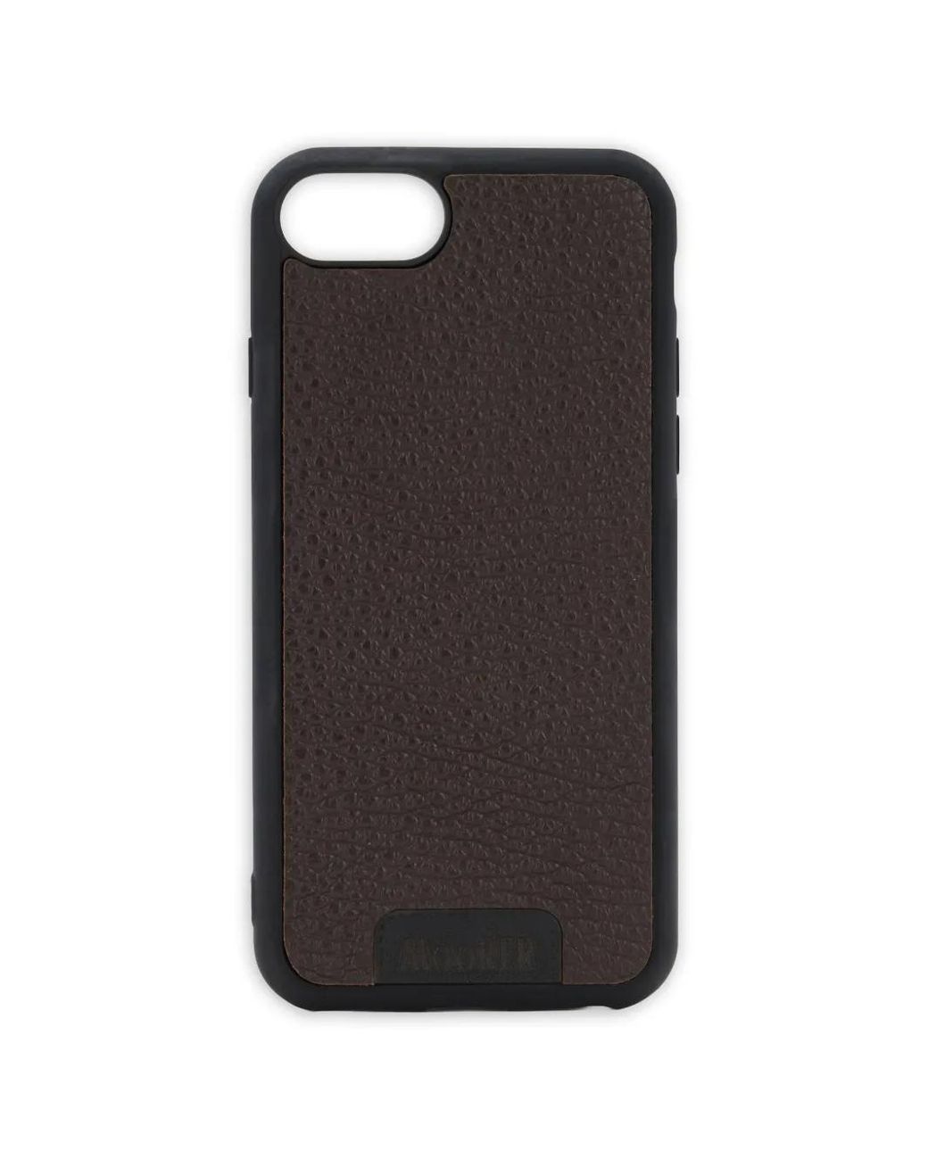 Moorer Black Embossed-Texture Iphone 6 Case for men