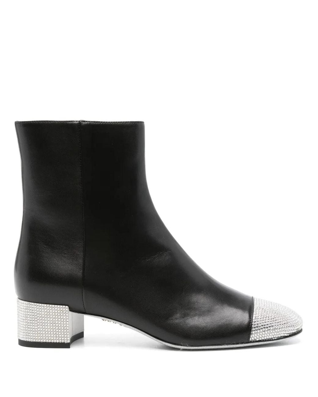 Rene Caovilla Black 40Mm Bonnie Ankle Boots