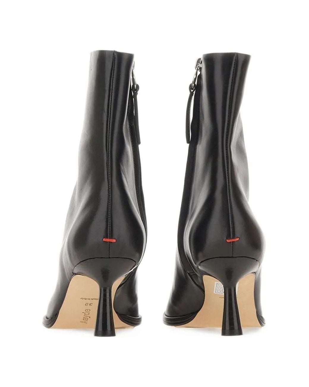 Aeyde Black Dorothy Sculptural-Heel Ankle Boots