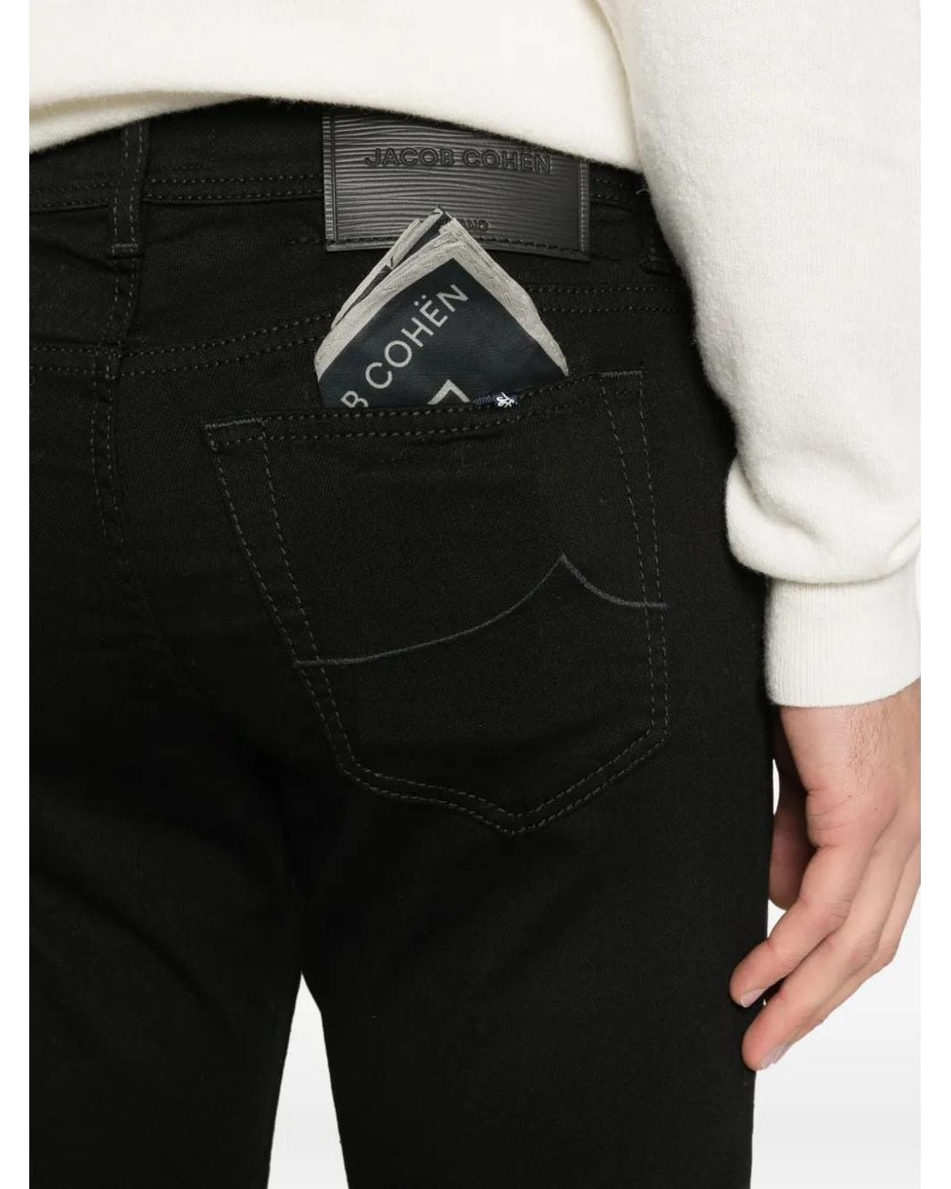 Jacob Cohen Black Bard Jeans for men