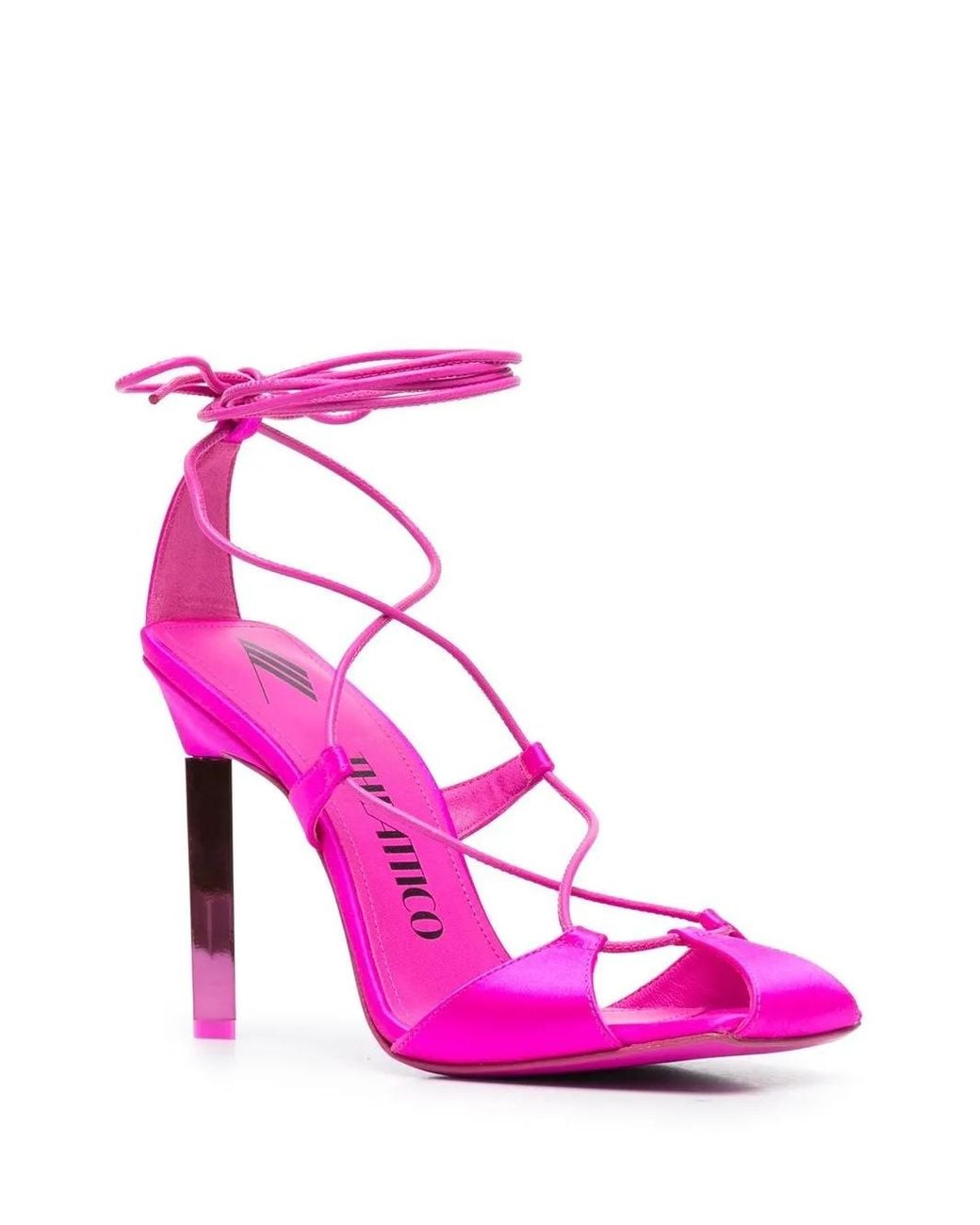 The Attico Pink Adele 105mm Sandals