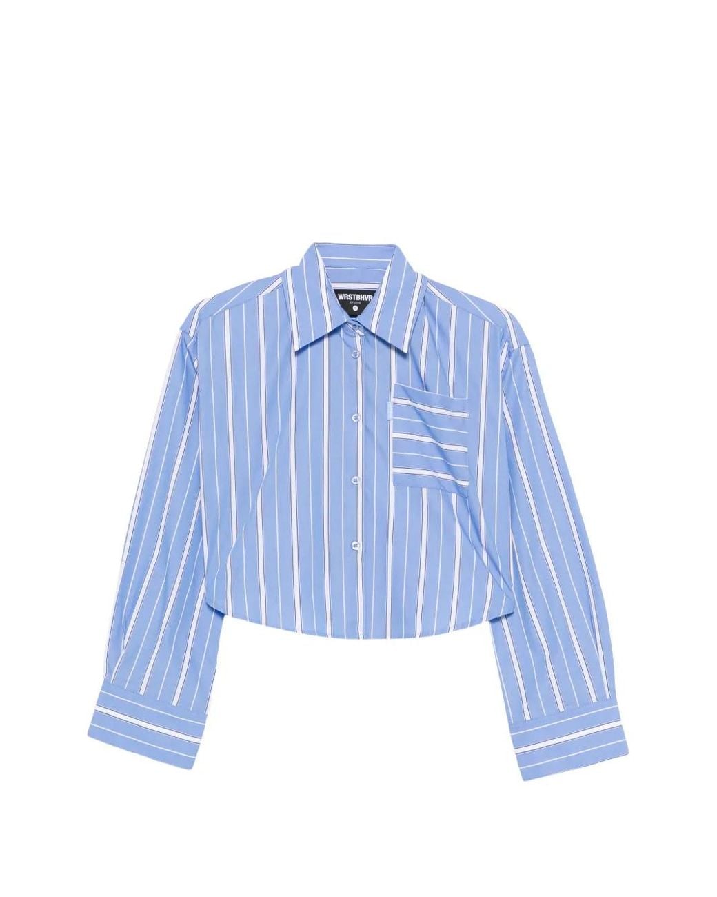 WRSTBHVR Blue Tavina Striped Shirt