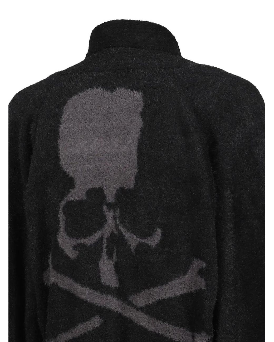 MASTERMIND WORLD Black Lounge Skull-Motif Robe for men
