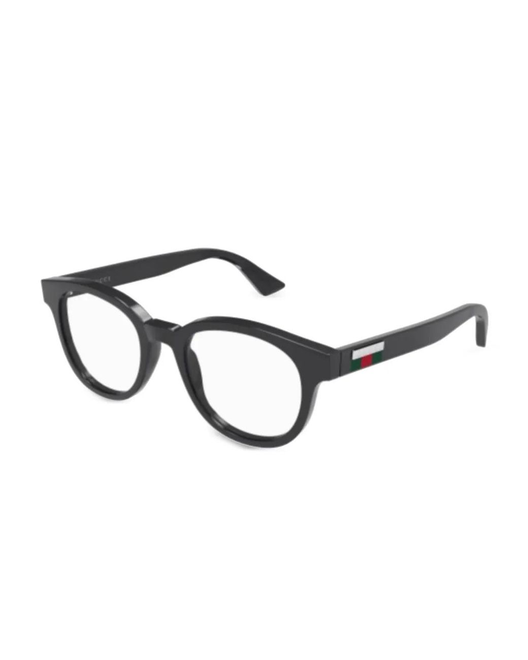 Gucci Brille Mit Webstreifen in Black für Herren