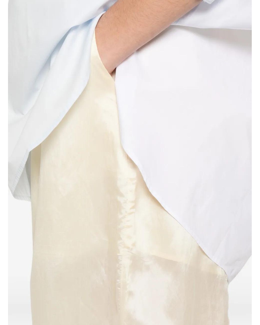 Humanoid White Drawstring Trousers