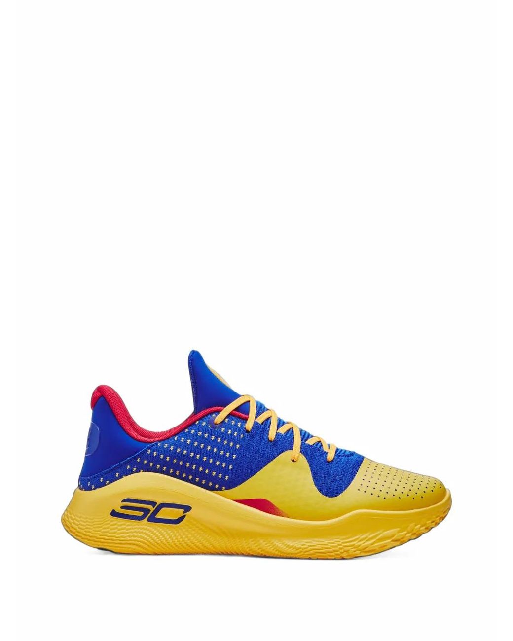 Under Armour Blue Curry 4 Low Flotro Sneakers for men