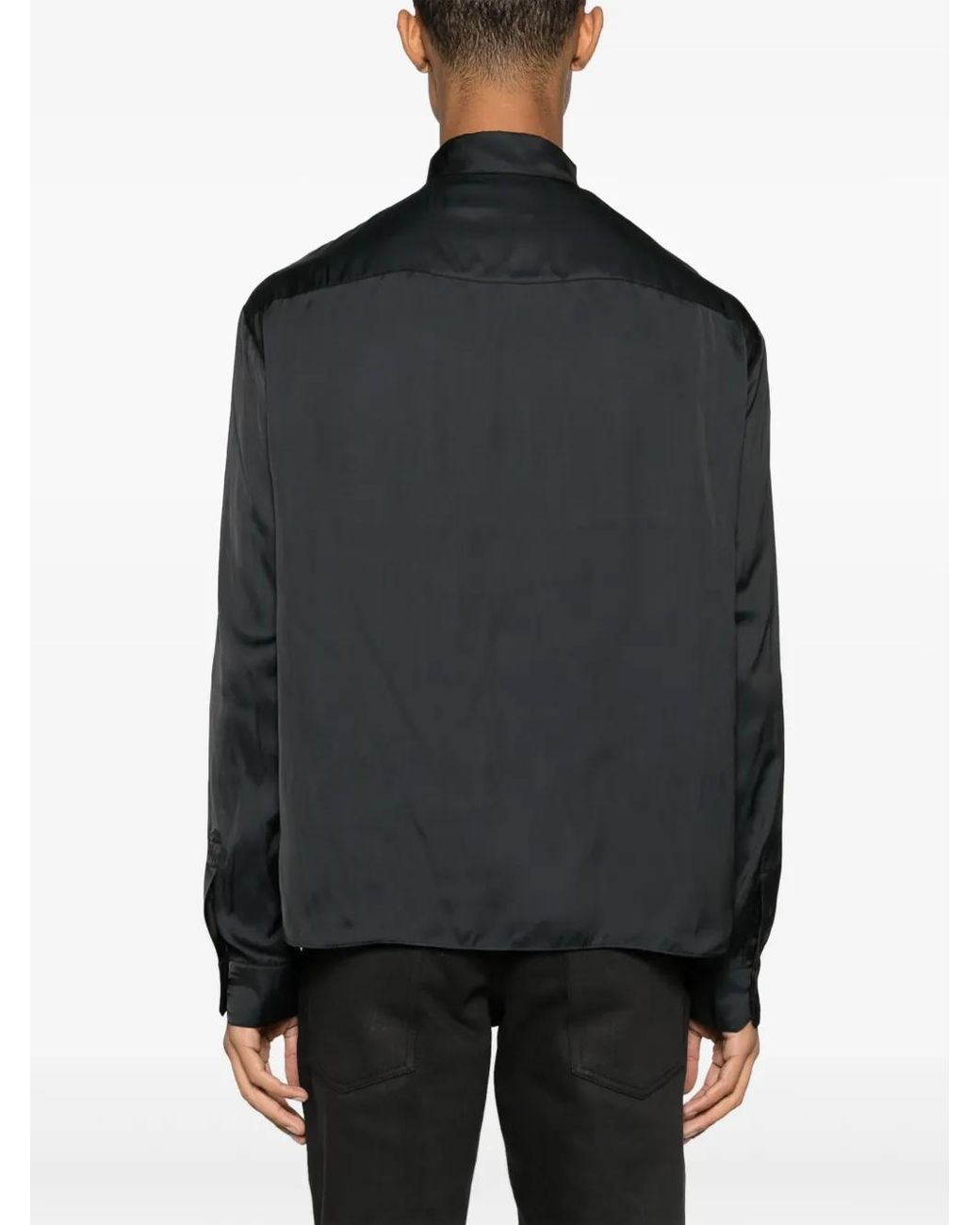 Zadig & Voltaire Black Long-Sleeved Dropped-Shoulder Shirt