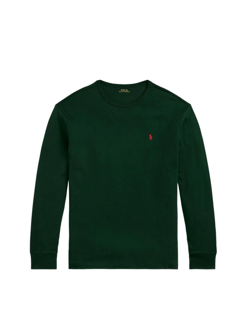 Polo Ralph Lauren Green Logo-Embroidered Long-Sleeve T-Shirt for men