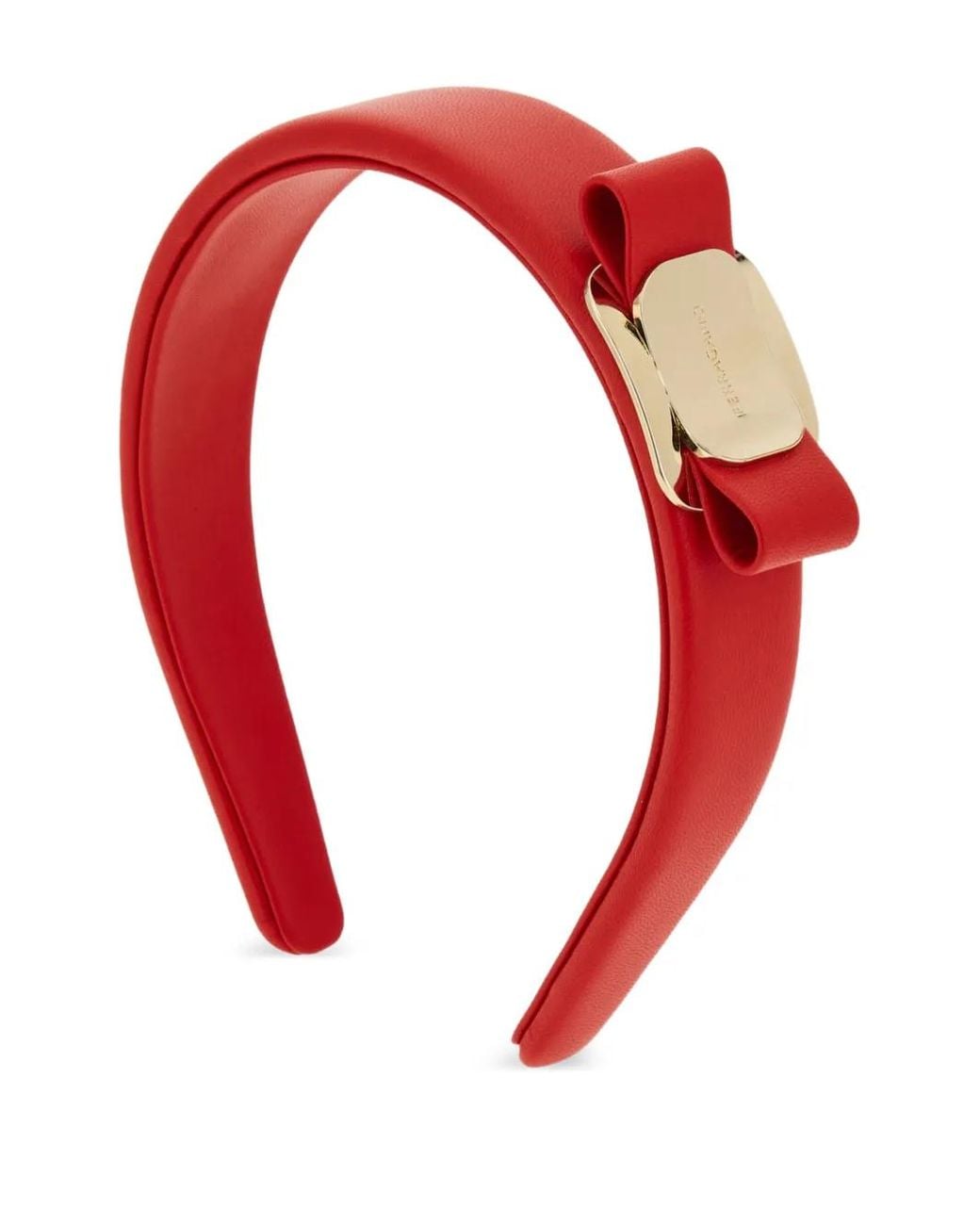 Ferragamo Red Vara Plate Headband