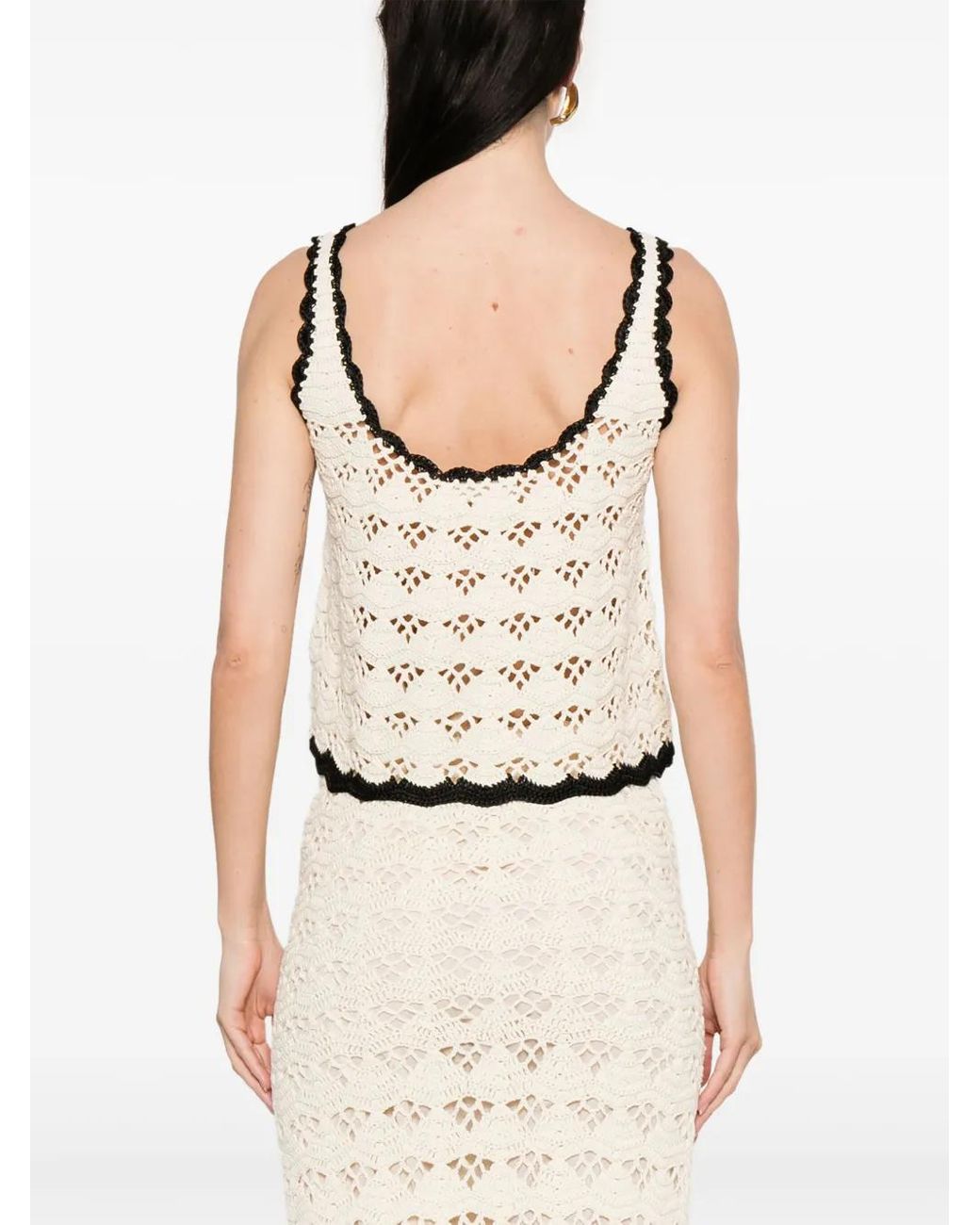 Zimmermann Rhiannon Gehaakte Tanktop in het Natural