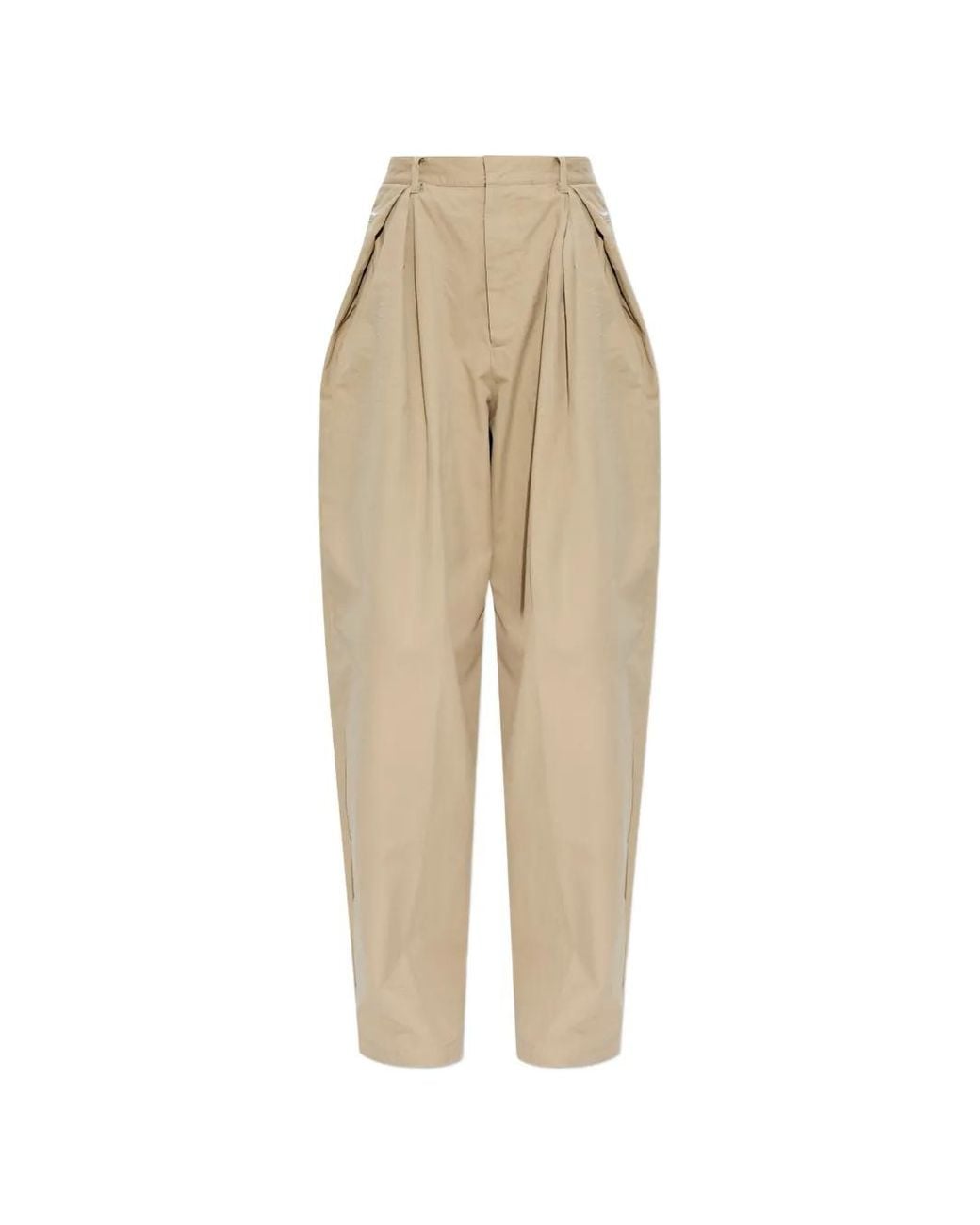DSquared² Natural Pleated Palazzo Pants