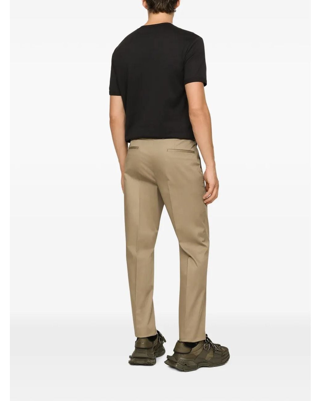 Dolce & Gabbana Natural Tailored Trousers for men