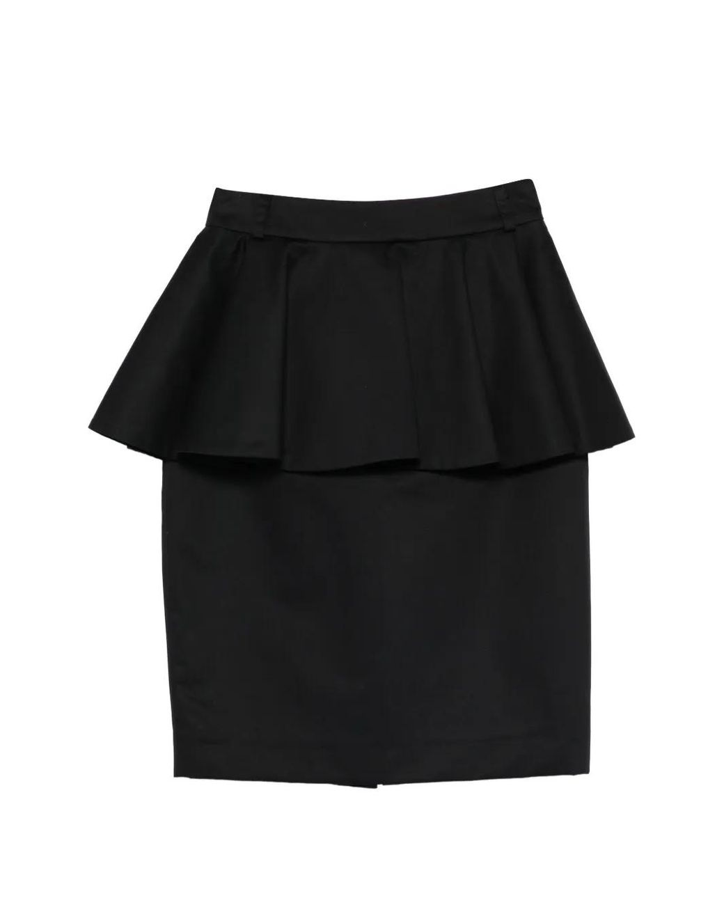 Franchise Black Peplum Short Skirt