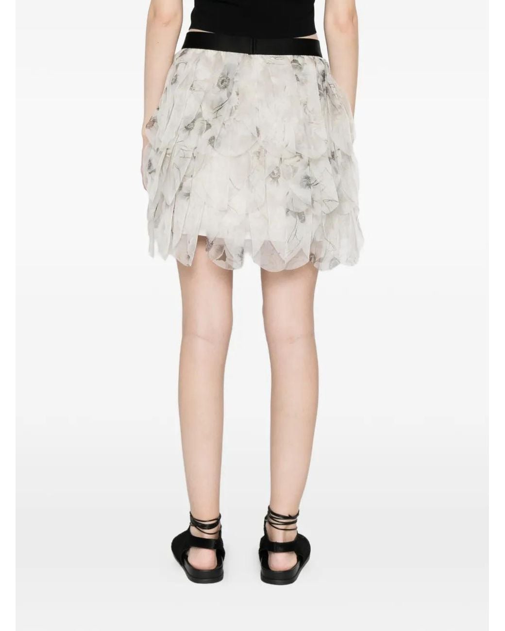 Max Mara Mini-Rok Met Ruches in het White