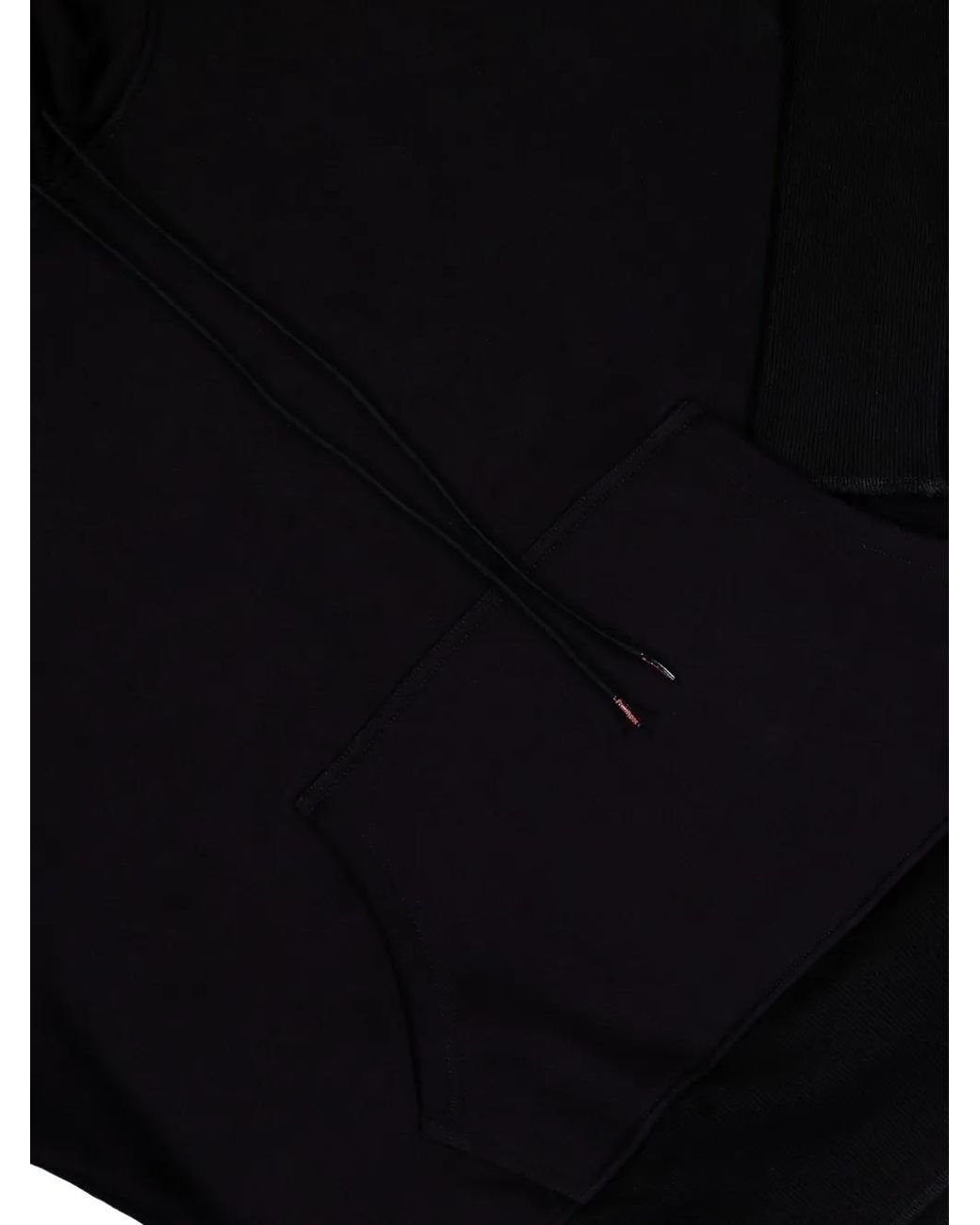 PROTOTYPES Black Logo-Print Hoodie for men